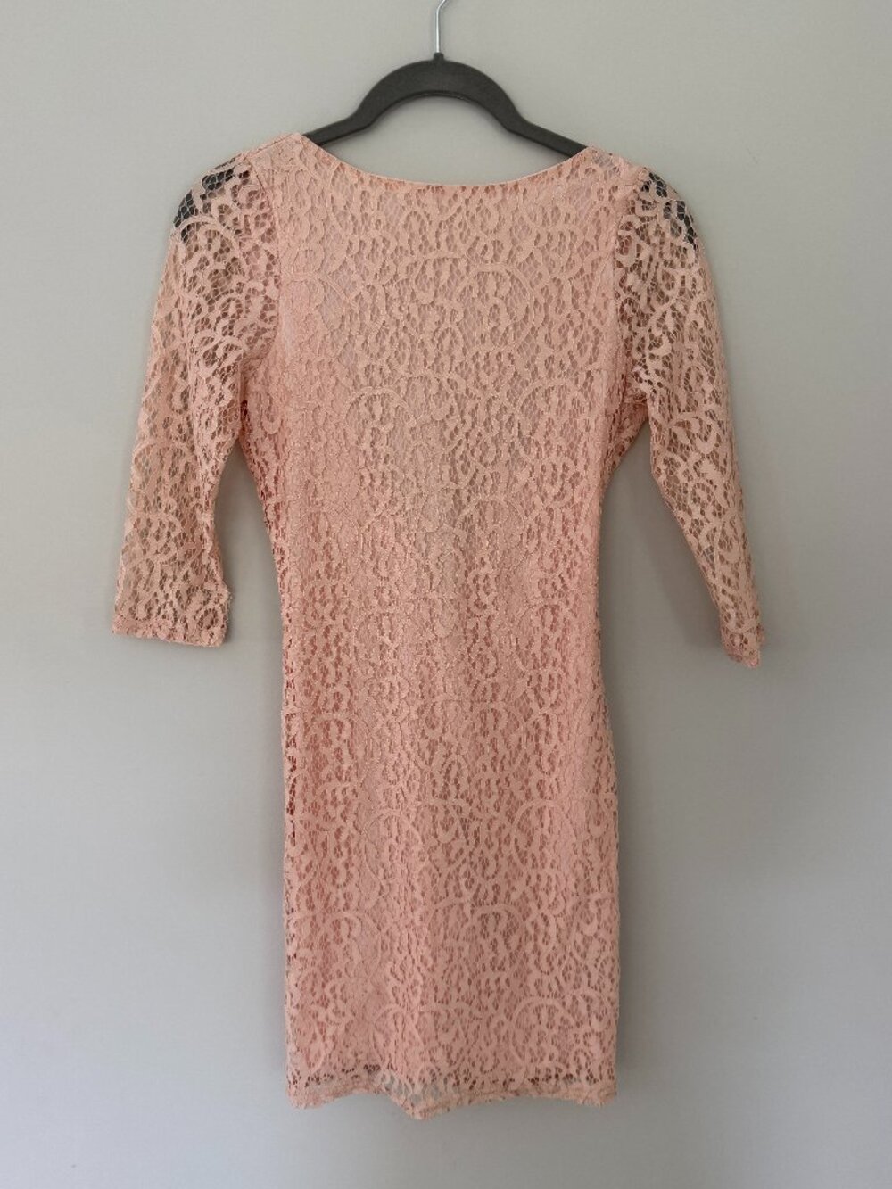 asos Petite lace dress with open back pink 0P (NWT)